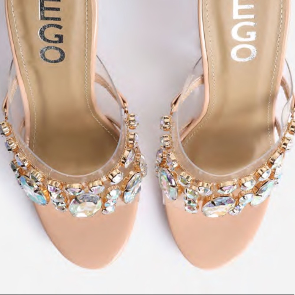 Nude gem clear heel - Picture 5 of 6